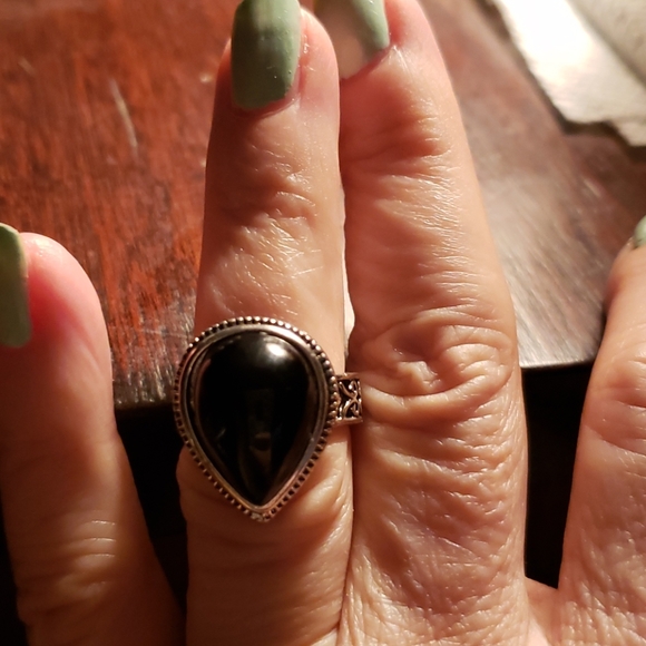 Pietersite ring 7 sterling silver - Picture 7 of 9